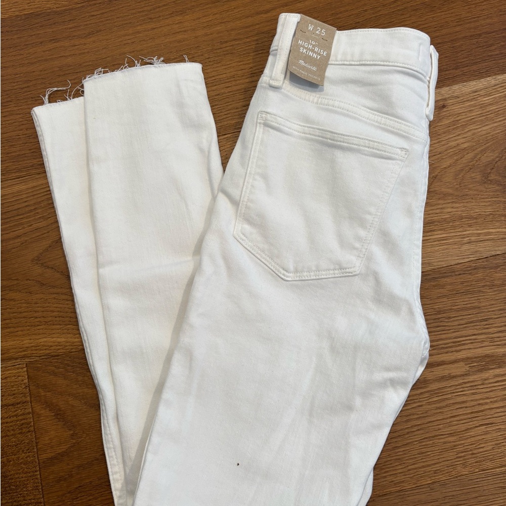 Madewell skinny White Jeans